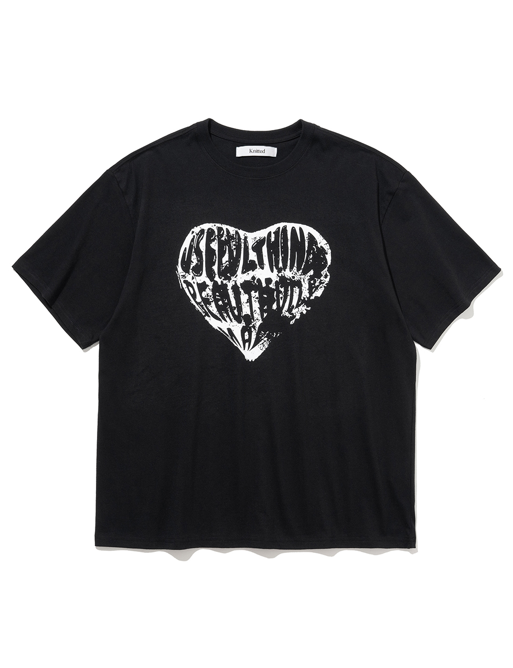 빈티지 하트 티셔츠 BLACK-WHITE (6/10 출고)